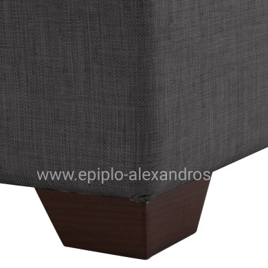 HM3244.03,GHUFRAN corner sofa-bed, grey, reversible, 202x140x78cm