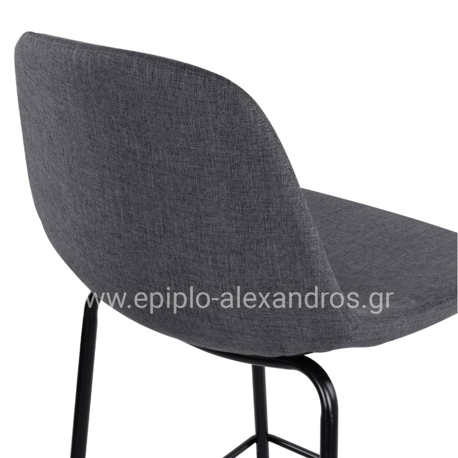 ΣΚΑΜΠΟ VINCENT HM9298.10 ΜΕΣΑΙΟΥ ΥΨΟΥΣ ΓΚΡΙ  ΜΕ ΜΕΤΑΛΛΙΚΑ ΠΟΔΙΑ 47x51x96 εκ.