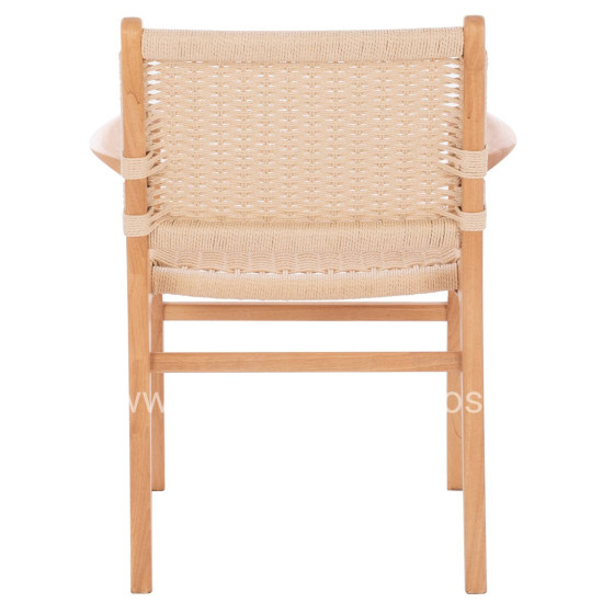 ARMCHAIR HM9331.01 IGNACIO INDOORS RUBBERWOOD ROPE SEAT 61x56x83Η