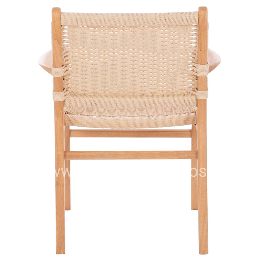 ARMCHAIR HM9331.01 IGNACIO INDOORS RUBBERWOOD ROPE SEAT 61x56x83Η