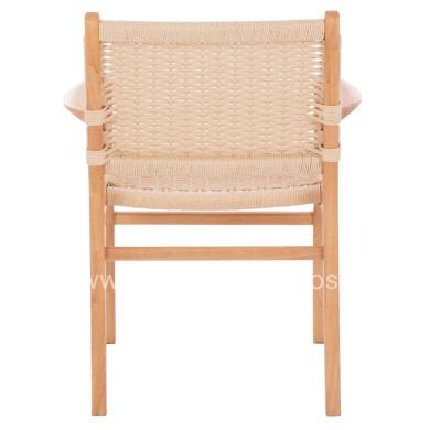 ARMCHAIR HM9331.01 IGNACIO INDOORS RUBBERWOOD ROPE SEAT 61x56x83Η