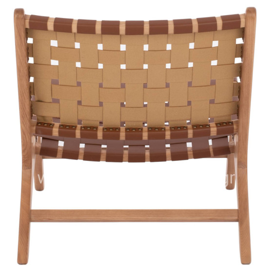 HM9326.01 ARMCHAIR FELIPE TOON WOOD PU knitted 67x70x75H