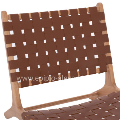 ΠΟΛΥΘΡΟΝΑ HM9326.01 FELIPE ΞΥΛΟ ΤΟΟΝ ΜΕ ΠΛΕΞΗ PU 67x70x75Y εκ.