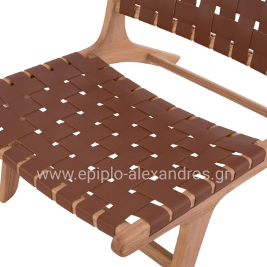 ΠΟΛΥΘΡΟΝΑ HM9326.01 FELIPE ΞΥΛΟ ΤΟΟΝ ΜΕ ΠΛΕΞΗ PU 67x70x75Y εκ.