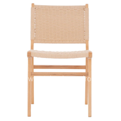 CHAIR HM9330.01 IGNACIO RUBBERWOOD KNITTED NATURAL ROPE 50X60X87H