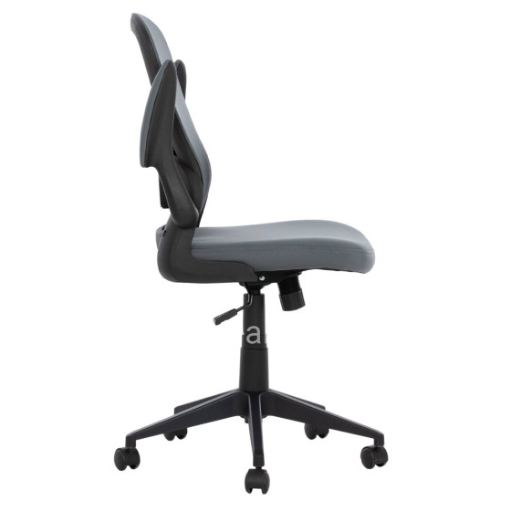 Office Chair FB91178.10, black frame, grey mesh fabric, 60x56x105