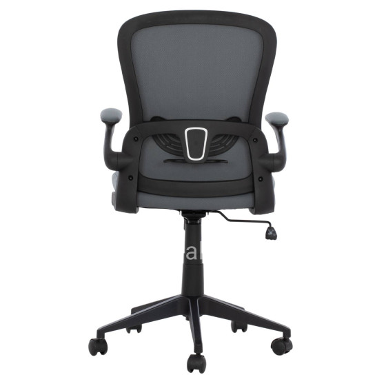 Office Chair FB91178.10, black frame, grey mesh fabric, 60x56x105