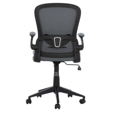 Office Chair FB91178.10, black frame, grey mesh fabric, 60x56x105