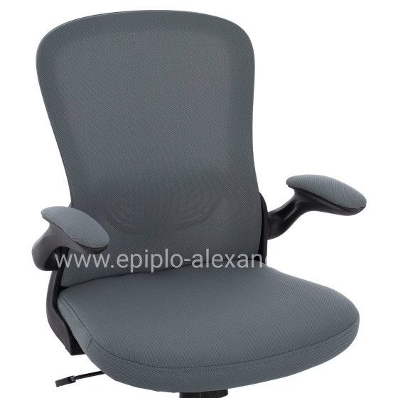 Office Chair FB91178.10, black frame, grey mesh fabric, 60x56x105