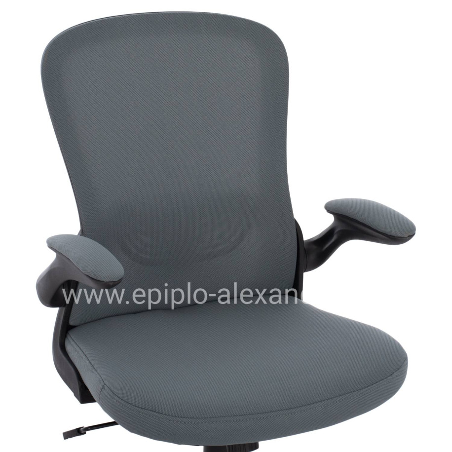 Office Chair FB91178.10, black frame, grey mesh fabric, 60x56x105
