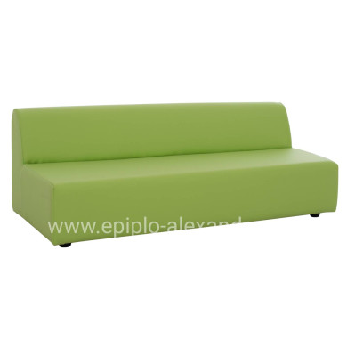 SOFA FOR KIDS HM3258.160, FOAM FILLINGS, PU LEATHER, LIME, 160x60x55