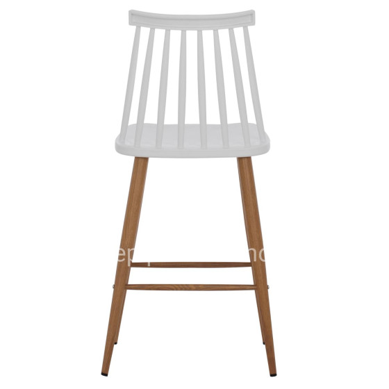 BAR STOOL HM9300.01 WHITE MEDIUM HEIGHT 43x45x97Η
