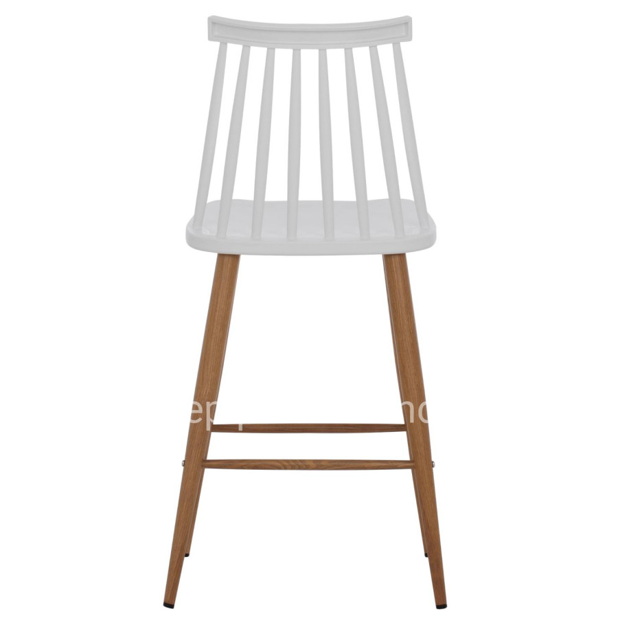 BAR STOOL HM9300.01 WHITE MEDIUM HEIGHT 43x45x97Η