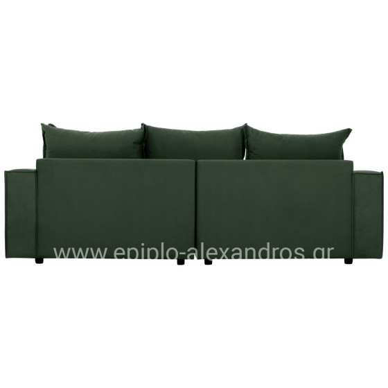 CORNER SOFA MONZA HM3256.17 INTERCHANGEABLE GREEN 265x185x98