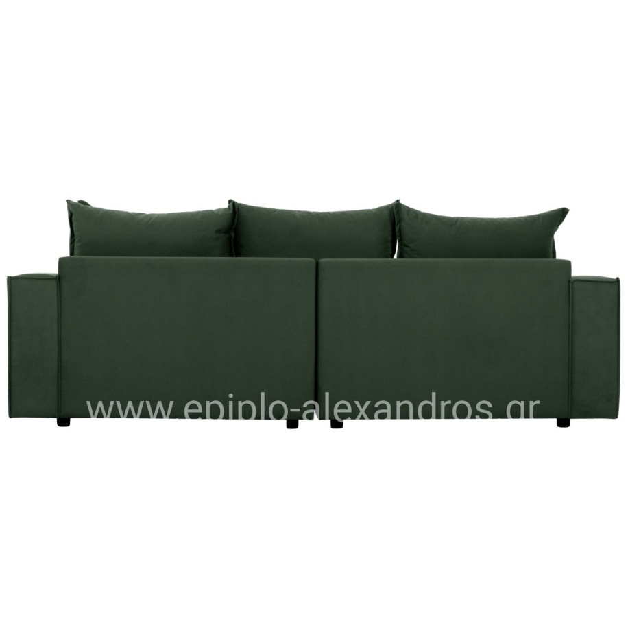 CORNER SOFA MONZA HM3256.17 INTERCHANGEABLE GREEN 265x185x98