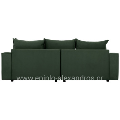 CORNER SOFA MONZA HM3256.17 INTERCHANGEABLE GREEN 265x185x98