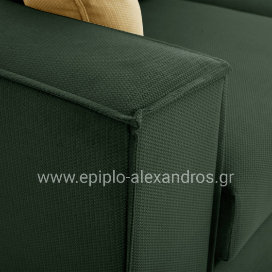 CORNER SOFA MONZA HM3256.17 INTERCHANGEABLE GREEN 265x185x98