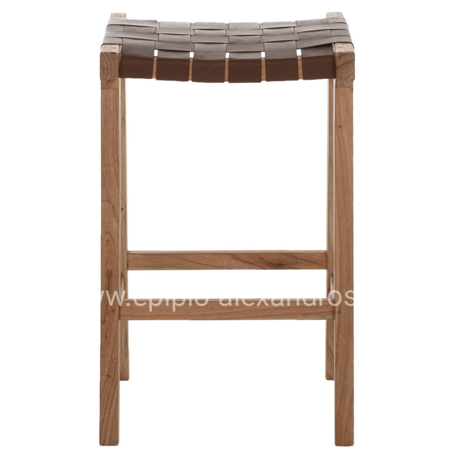 BAR STOOL HM99382.01 SOLID TEAK NATURAL 40X35X65H