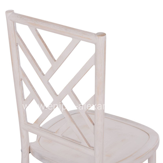 CHAIR TOON WOOD IN WHITEWASH AND PLYWOOD SEAT 44.5x48x96Ηcm.ΗΜ9410.05
