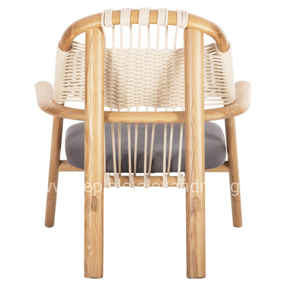 LEISURE CHAIR CRAFT HM9413.01 MADE OF ASH WOOD AND ROPE NATURAL