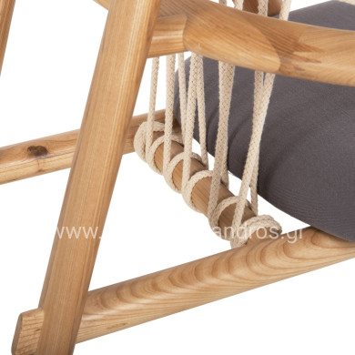 LEISURE CHAIR CRAFT HM9413.01 MADE OF ASH WOOD AND ROPE NATURAL