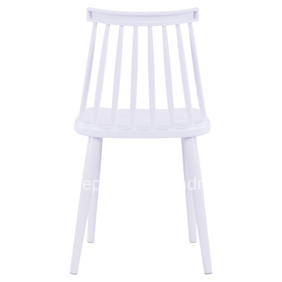 ΚΑΡΕΚΛΑ ΤΡΑΠΕΖΑΡΙΑΣ HM8052.11 VANESSA ΛΕΥΚΗ ΜΕ ΜΕΤΑΛΛΙΚΑ ΠΟΔΙΑ ΛΕΥΚΑ 43x46,5x82 εκ.