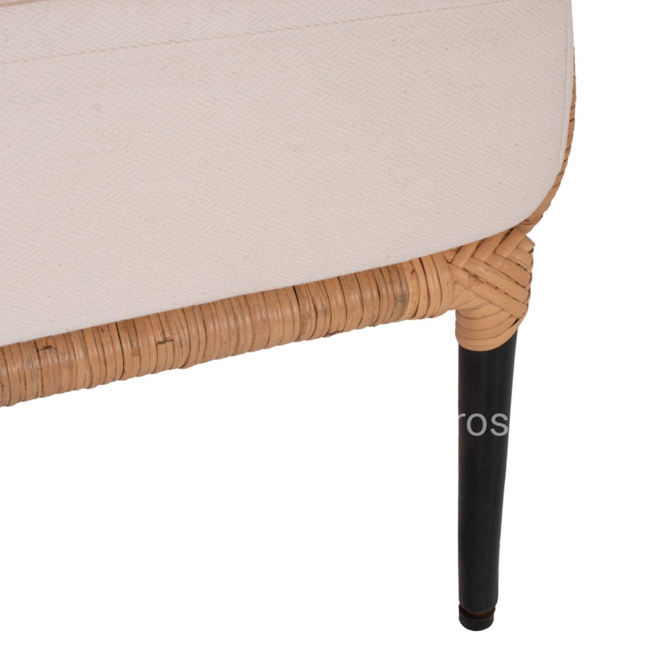 ΑRMCHAIR RINGER FB99341 RATTAN-METAL NATURAL COLOR 65x69x86H cm.