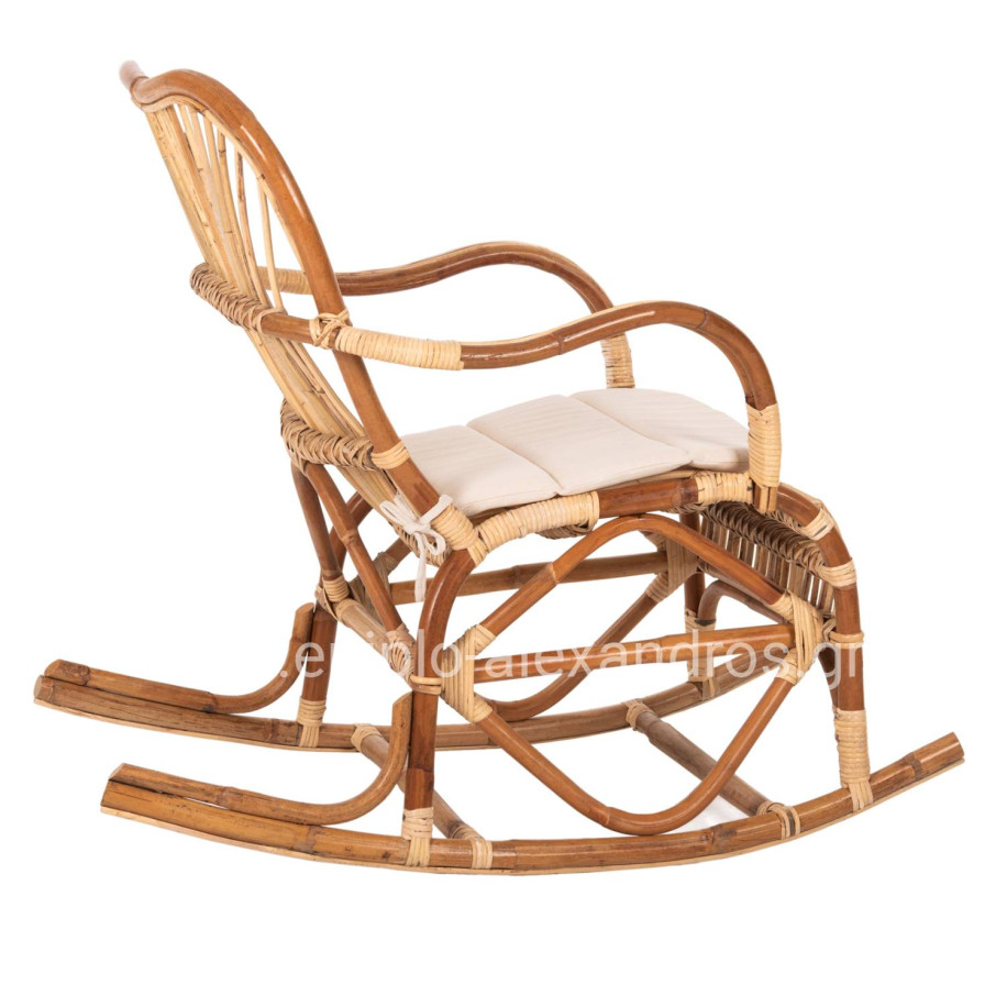 ΚΟΥΝΙΣΤΗ ΠΟΛΥΘΡΟΝΑ ΜΕ ΜΑΞΙΛΑΡΙ SANTA FE RATTAN HM9343 60x103x90Υ εκ.