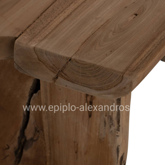 BENCH YEDI HM9347 SOLID TEAK NATURAL COLOR 80X40X44H