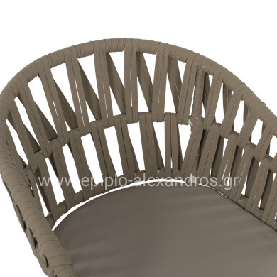 ΠΟΛΥΘΡΟΝΑ ΑΛΟΥΜΙΝΙΟΥ ΛΕΥΚΗ ΜΕ ΣΧΟΙΝΙ ΜΠΕΖ 57x56x78Y εκ.HM5857.02