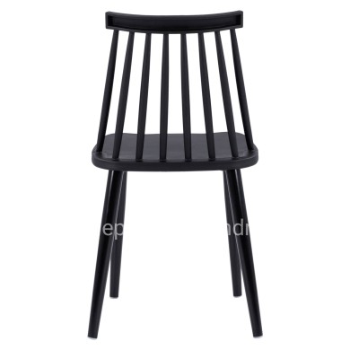 Dining Chair HM8052.12 Vanessa Black with metallic black legs 43x46,5x82 cm.