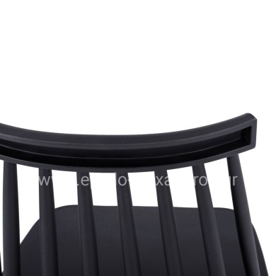 Dining Chair HM8052.12 Vanessa Black with metallic black legs 43x46,5x82 cm.