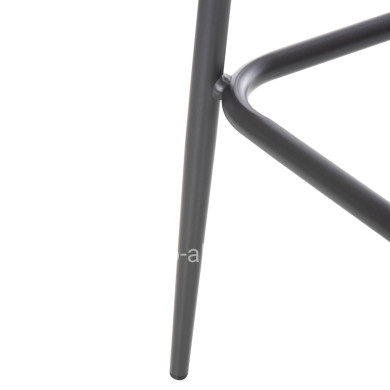 BAR STOOL ALUMINUM FRAME DARK GREY-ROPE BROWN 50x50x103Hcm.HM5862.01