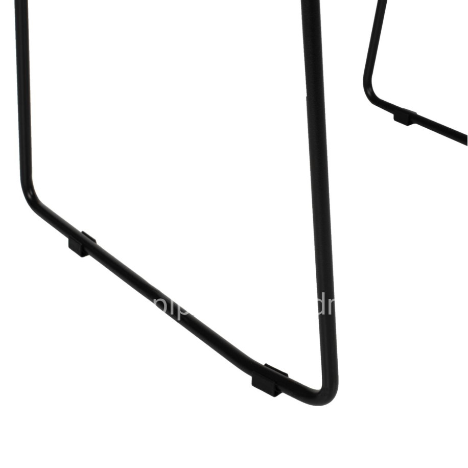 CHAIR PROFESSIONAL METAL BLACK CUSHION BLACK RATTAN NATURAL 51.5x58x86Hcm.HM5866.01