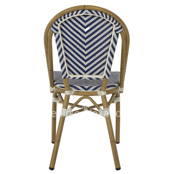 ΚΑΡΕΚΛΑ BAMBOO LOOK ΜΠΛΕ-ΛΕΥΚΟ HM5860.02 46x56x88Y εκ.