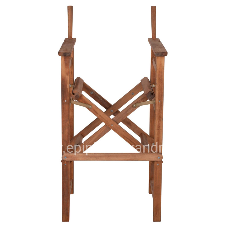 DIRECTOR'S BAR STOOL PALMER IN WALNUT-IMPREGNATED FRAME ONLY HM5578.01 57x57x117Hcm