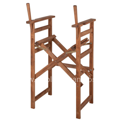 DIRECTOR'S BAR STOOL PALMER IN WALNUT-IMPREGNATED FRAME ONLY HM5578.01 57x57x117Hcm