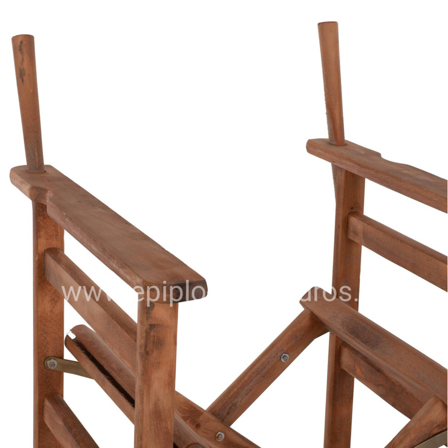 DIRECTOR'S BAR STOOL PALMER IN WALNUT-IMPREGNATED FRAME ONLY HM5578.01 57x57x117Hcm