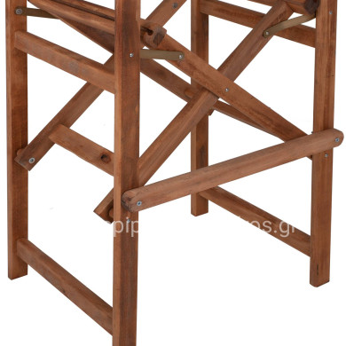 DIRECTOR'S BAR STOOL PALMER IN WALNUT-IMPREGNATED FRAME ONLY HM5578.01 57x57x117Hcm