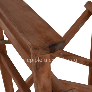 DIRECTOR'S BAR STOOL PALMER IN WALNUT-IMPREGNATED FRAME ONLY HM5578.01 57x57x117Hcm