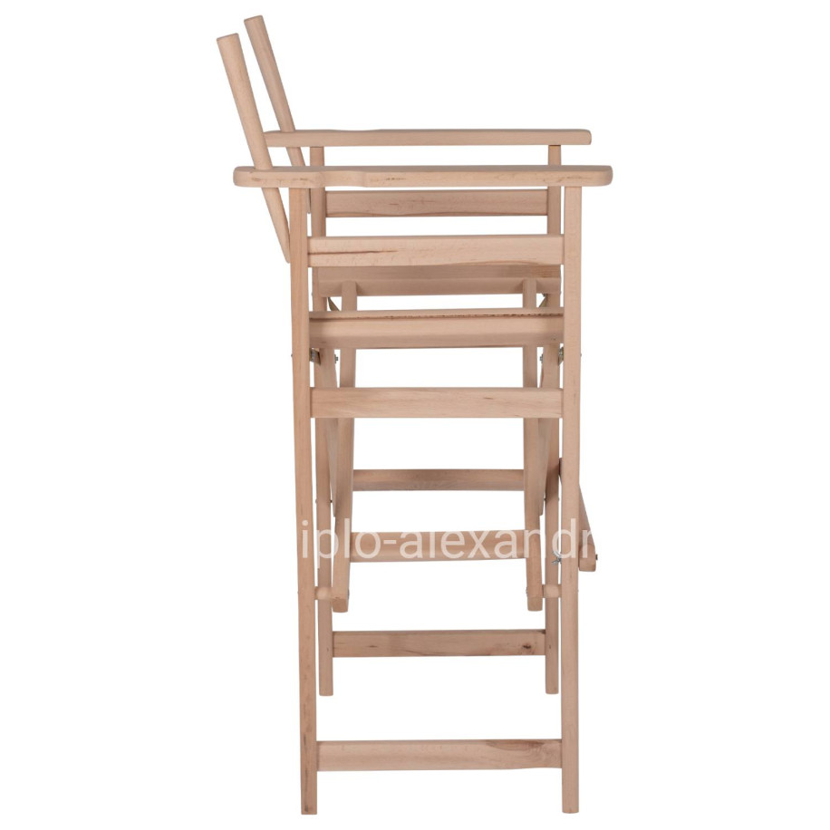 DIRECTOR'S BAR STOOL PALMER UNPAINTED FRAME ONLY HM5578.04 57x57x117Hcm