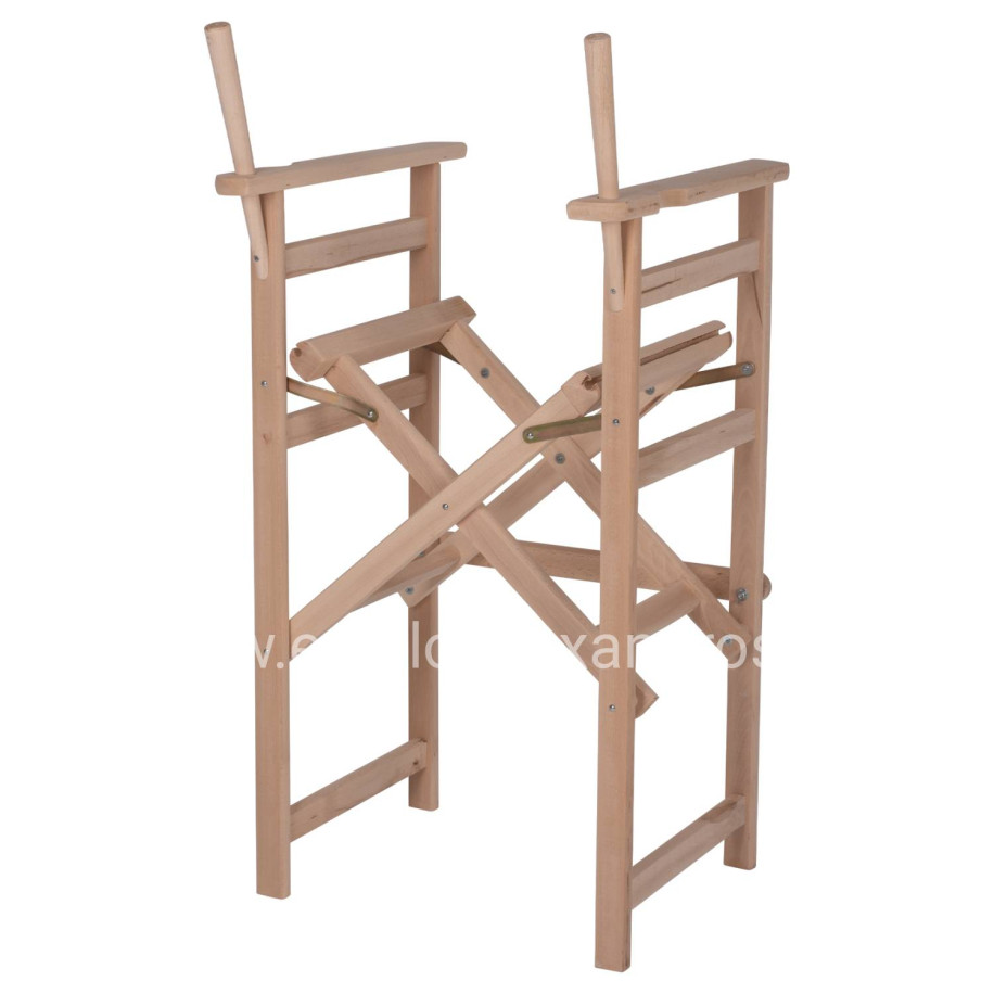 DIRECTOR'S BAR STOOL PALMER UNPAINTED FRAME ONLY HM5578.04 57x57x117Hcm