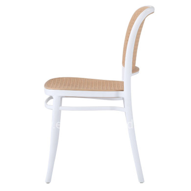CHAIR POLYPROPYLENE FLOW HM5937.01 WHITE WITH BEIGE SEAT AND BACKREST 41x49x102Hcm.