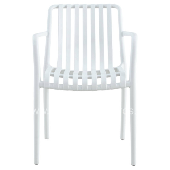ARMCHAIR POLYPROPYLENE TIPPY HM5940.01 WHITE 55x55x81Hcm.