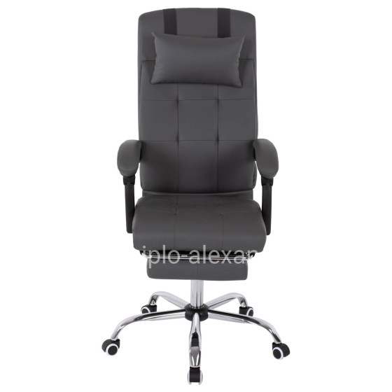 EXECUTIVE OFFICE CHAIR HM1057.20 GREY WITH FOLDING FOOTREST 58x71x128Hcm.