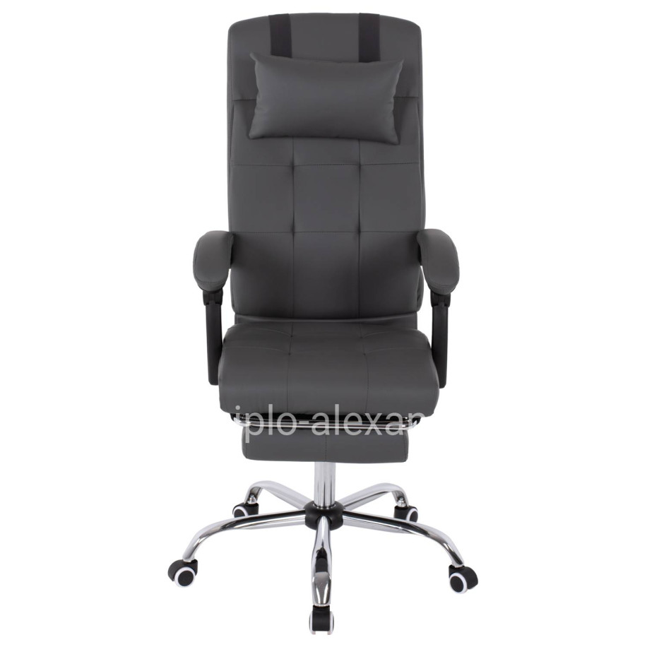 EXECUTIVE OFFICE CHAIR HM1057.20 GREY WITH FOLDING FOOTREST 58x71x128Hcm.