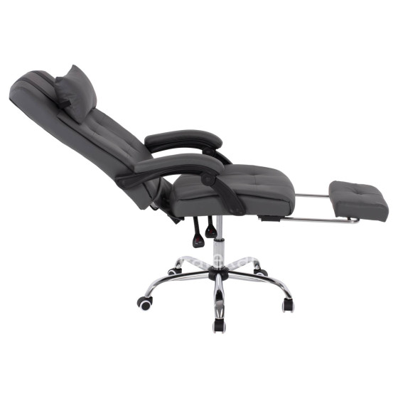 EXECUTIVE OFFICE CHAIR HM1057.20 GREY WITH FOLDING FOOTREST 58x71x128Hcm.