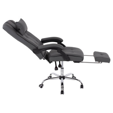 EXECUTIVE OFFICE CHAIR HM1057.20 GREY WITH FOLDING FOOTREST 58x71x128Hcm.