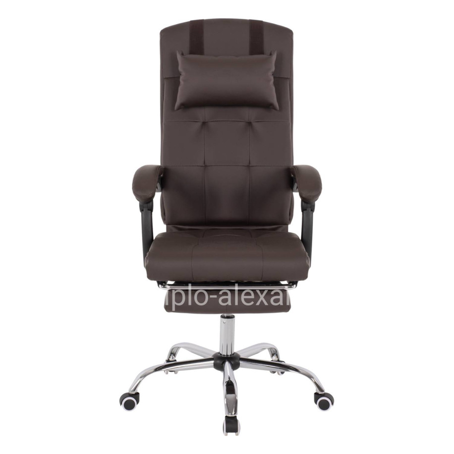 EXECUTIVE OFFICE CHAIR HM1057.19 BROWN WITH FOLDING FOOTREST 58x71x128Hcm.