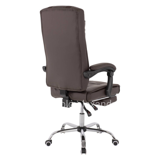 EXECUTIVE OFFICE CHAIR HM1057.19 BROWN WITH FOLDING FOOTREST 58x71x128Hcm.